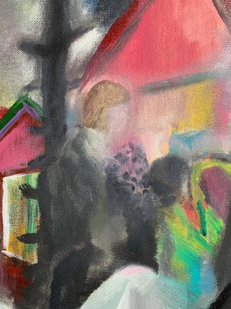 Original Abstract Expressionism Politics Painting by Dominika Block