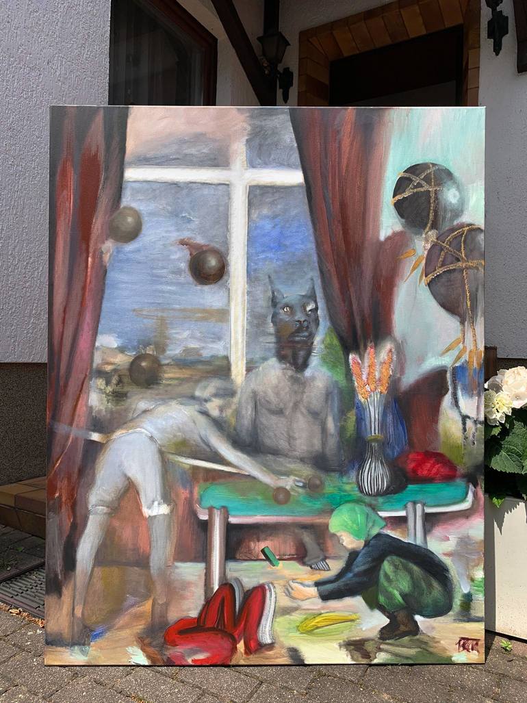 Original Artificial Intelligence Home Painting by Dominika Block