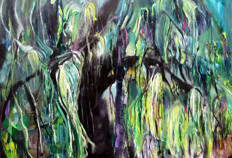 Original Abstract Expressionism Nature Painting by Dominika Block