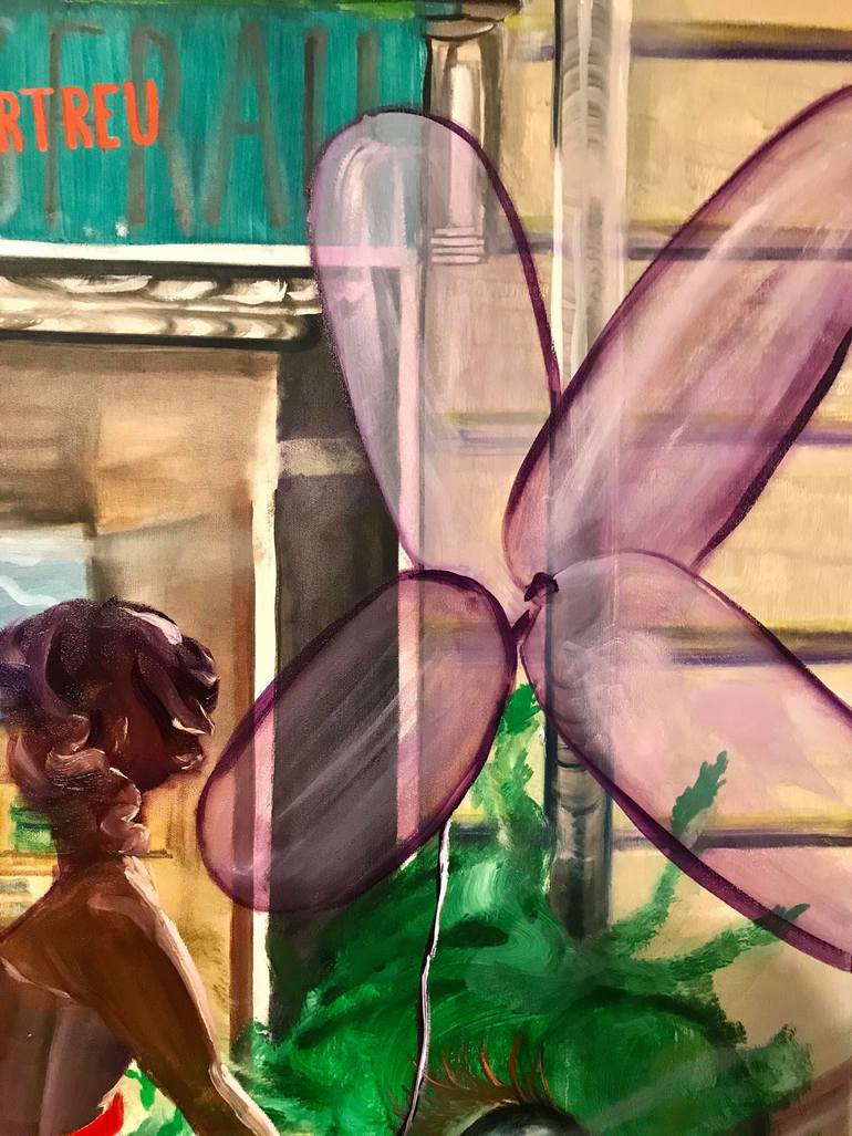 Original Expressionism Horse Painting by Dominika Block