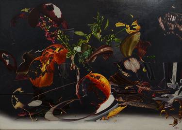 Original Still Life Painting by mustafa orkun müftüoğlu