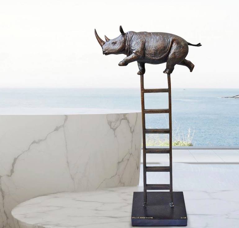 Original Figurative Animal Sculpture by Gillie And Marc Schattner