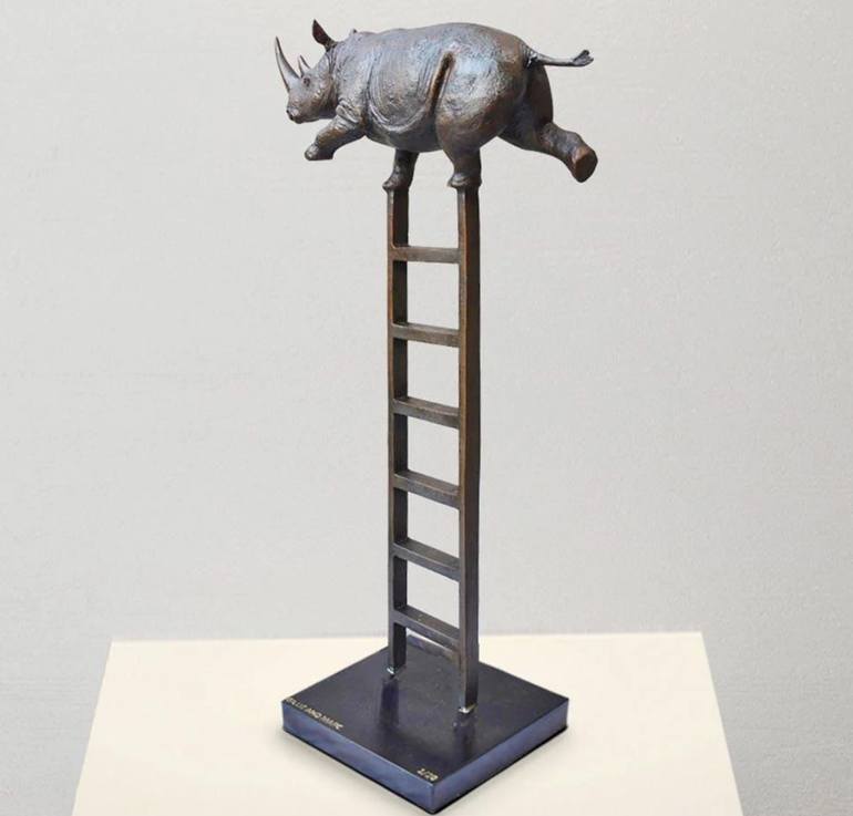 Original Figurative Animal Sculpture by Gillie And Marc Schattner
