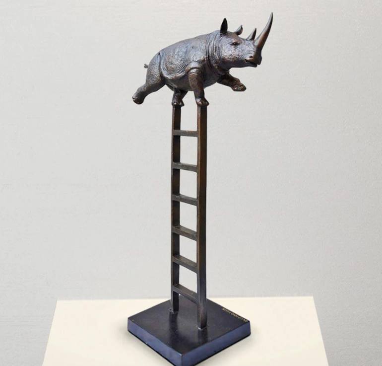 Original Figurative Animal Sculpture by Gillie And Marc Schattner