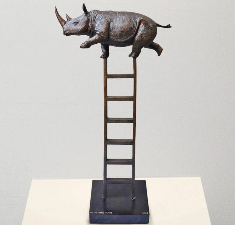 Original Figurative Animal Sculpture by Gillie And Marc Schattner