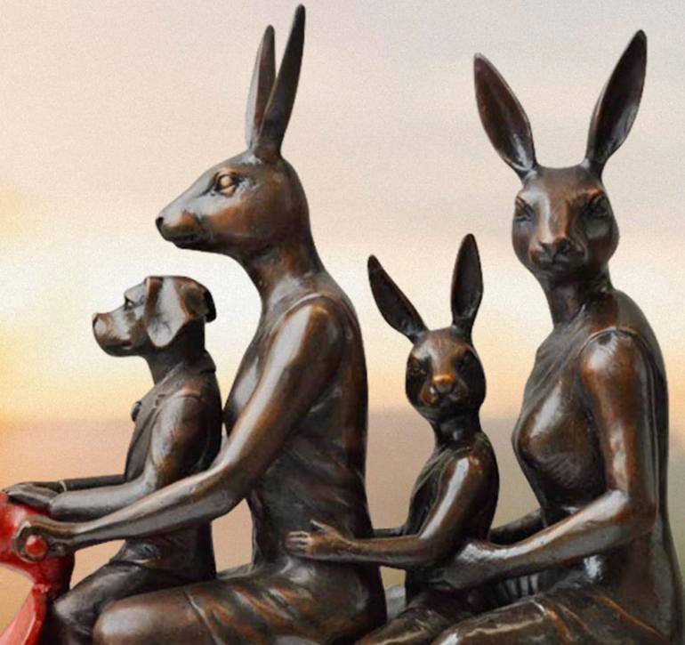 Original Figurative Animal Sculpture by Gillie And Marc Schattner
