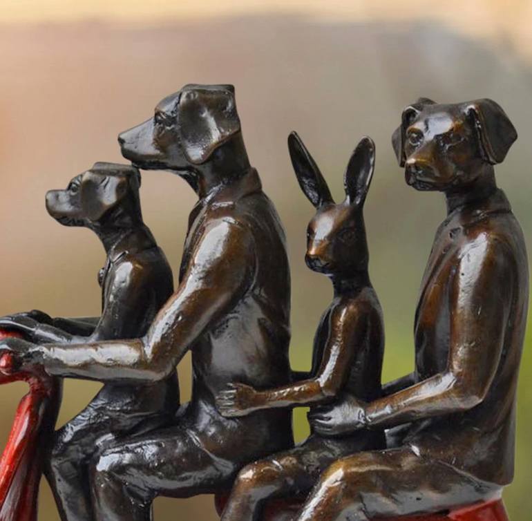 Original Figurative Animal Sculpture by Gillie And Marc Schattner