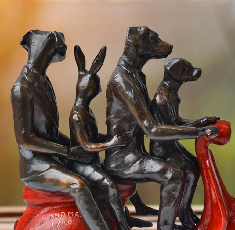 Original Figurative Animal Sculpture by Gillie And Marc Schattner