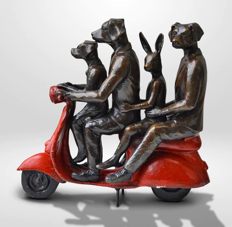 Original Figurative Animal Sculpture by Gillie And Marc Schattner
