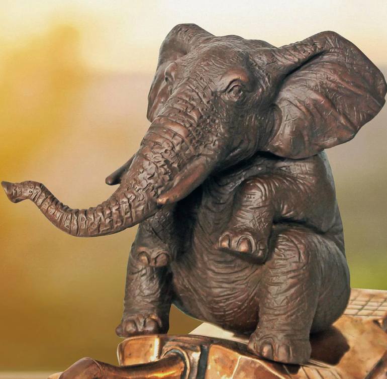 Original Figurative Animal Sculpture by Gillie And Marc Schattner