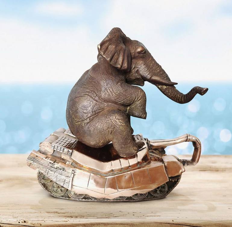 Original Figurative Animal Sculpture by Gillie And Marc Schattner