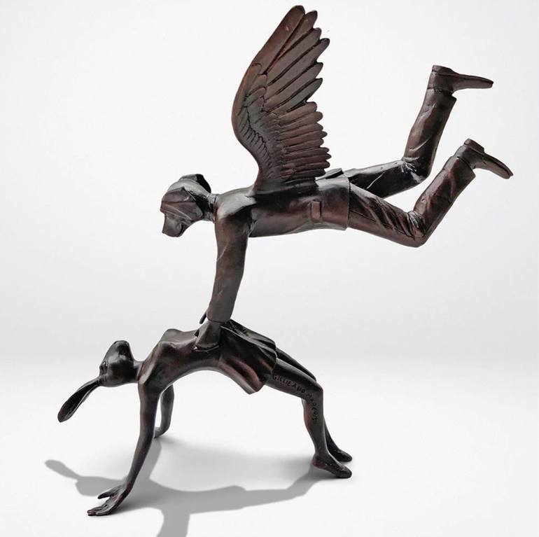 Original Figurative Animal Sculpture by Gillie And Marc Schattner