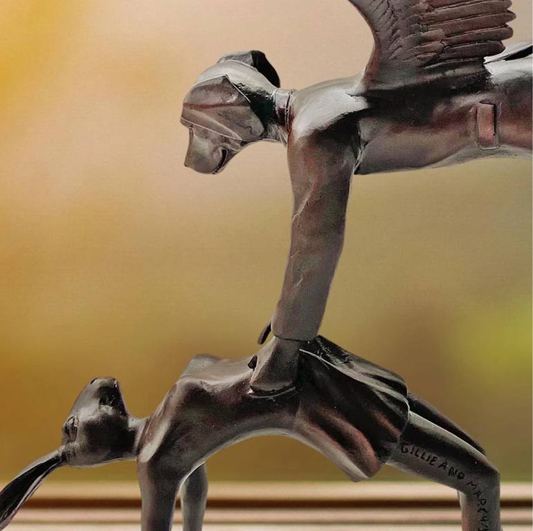 Original Figurative Animal Sculpture by Gillie And Marc Schattner