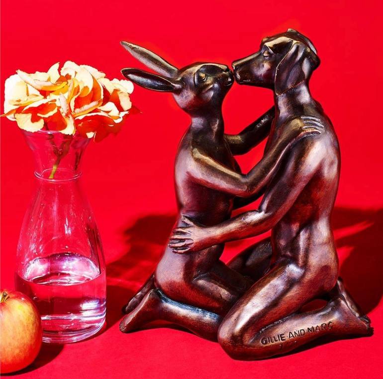 Original Figurative Animal Sculpture by Gillie And Marc Schattner