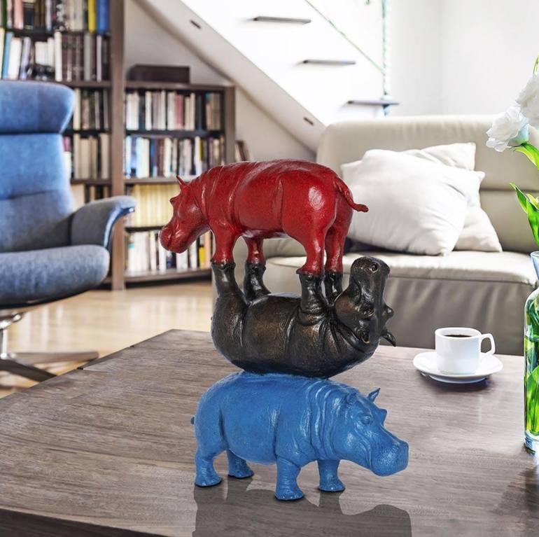Original Figurative Animal Sculpture by Gillie And Marc Schattner