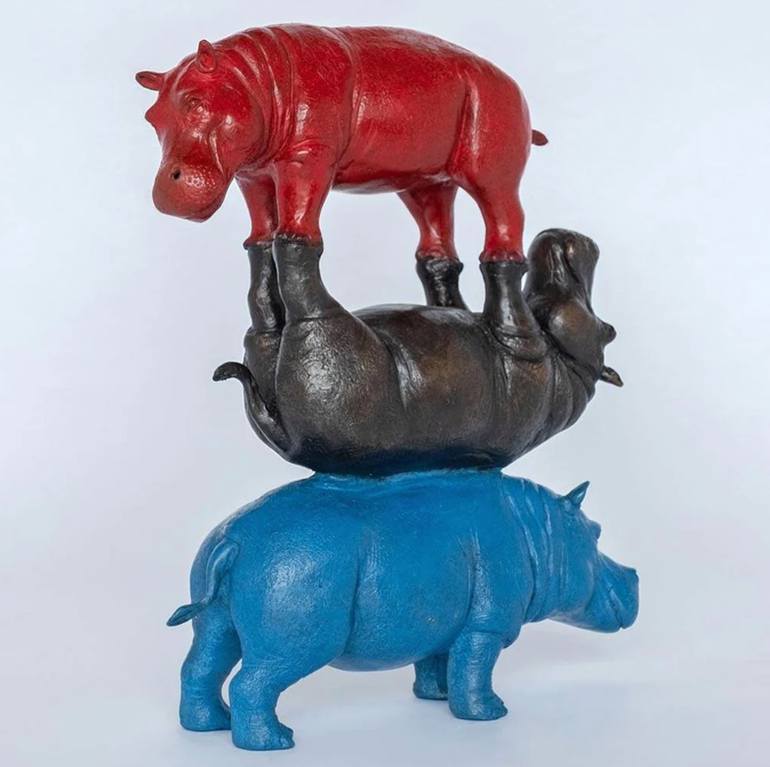 Original Figurative Animal Sculpture by Gillie And Marc Schattner