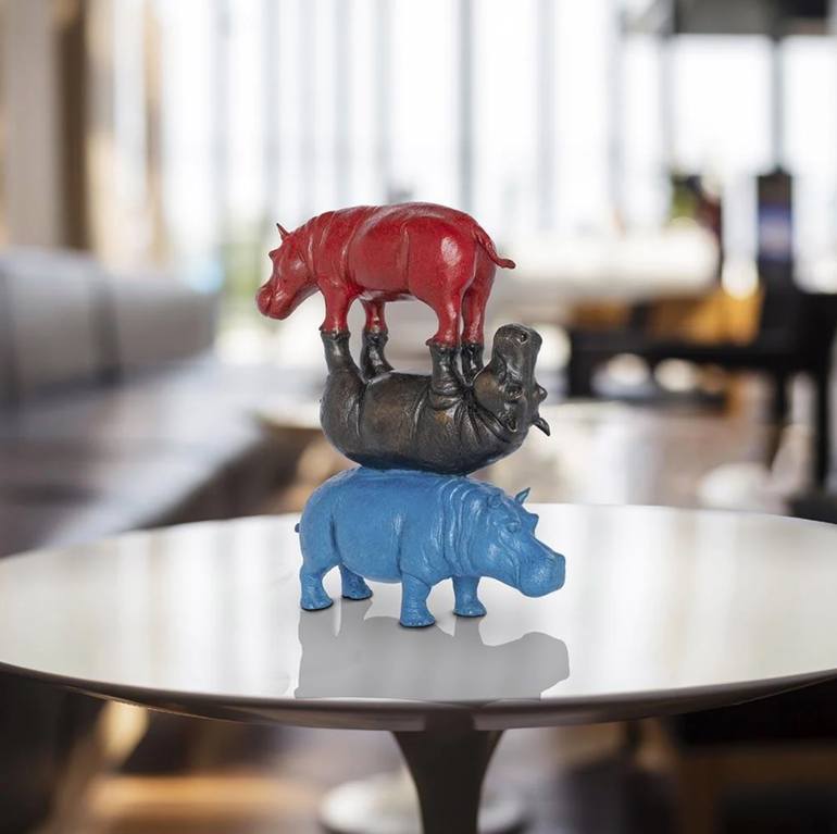 Original Figurative Animal Sculpture by Gillie And Marc Schattner