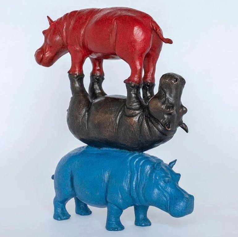 Original Figurative Animal Sculpture by Gillie And Marc Schattner