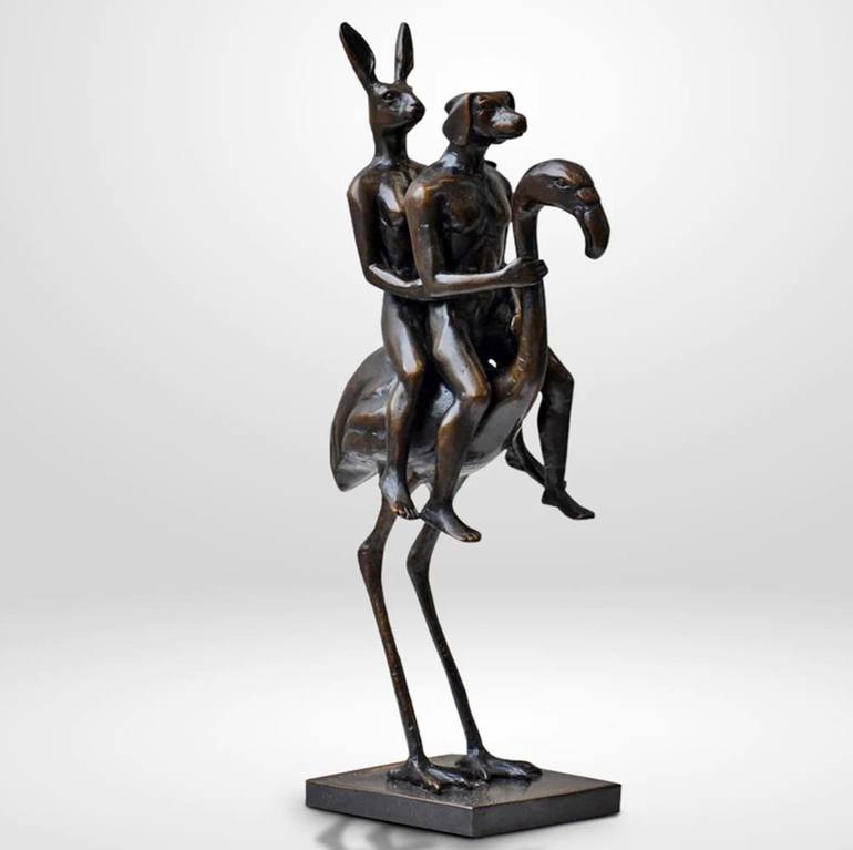 Original Figurative Animal Sculpture by Gillie And Marc Schattner