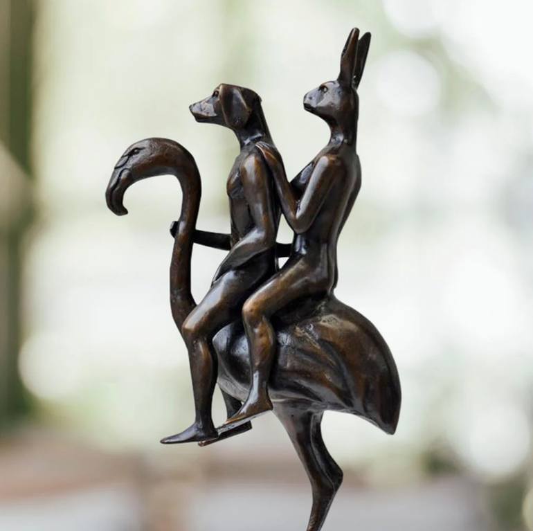 Original Figurative Animal Sculpture by Gillie And Marc Schattner
