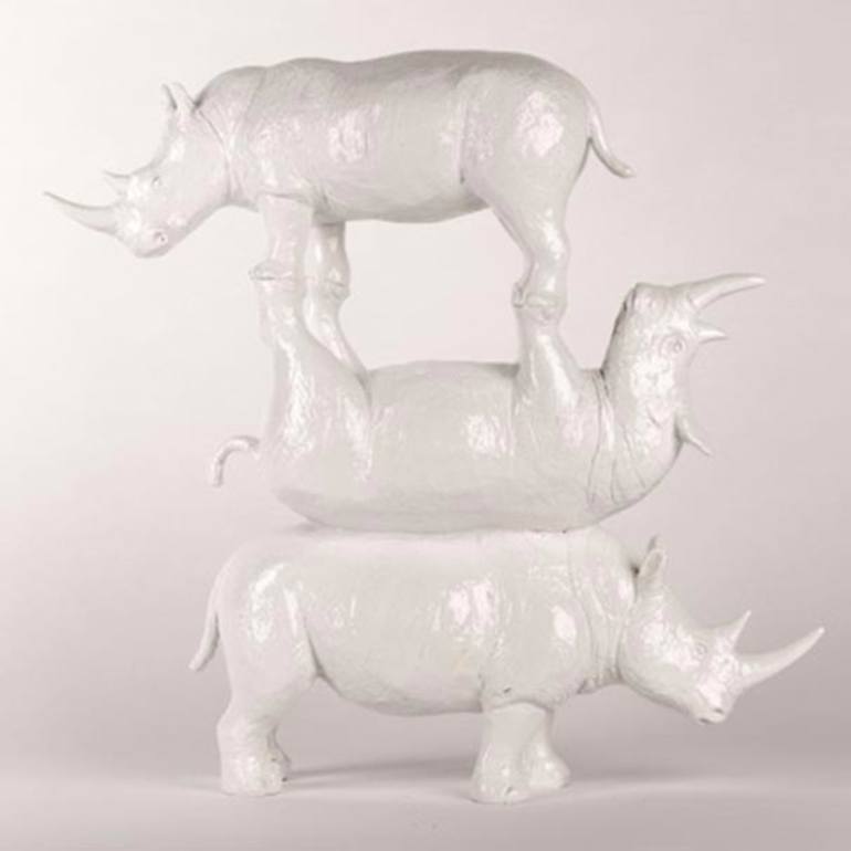 Original Pop Art Animal Sculpture by Gillie and Marc Schattner
