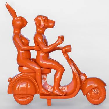 The Vespa Riders - Orange thumb