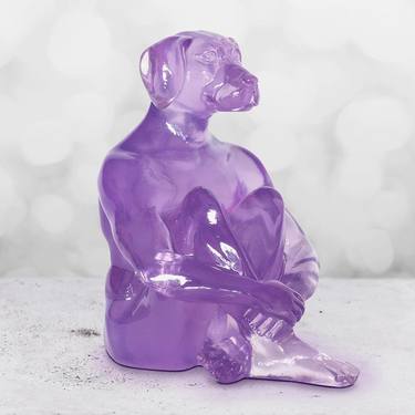 Mini Lolly Dogman (Resin Sculpture, purple) thumb