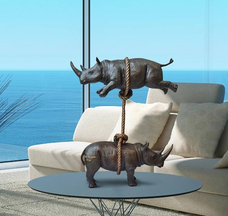 Original Conceptual Animal Sculpture by Gillie And Marc Schattner