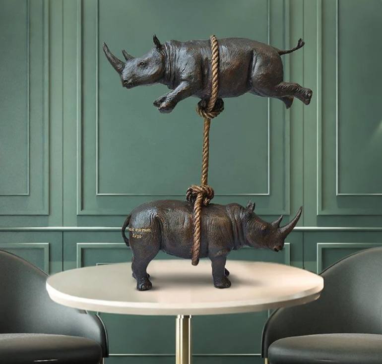 Original Conceptual Animal Sculpture by Gillie And Marc Schattner