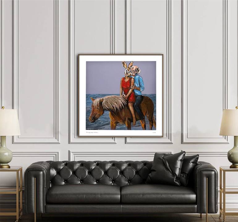 Original Expressionism Animal Drawing by Gillie And Marc Schattner