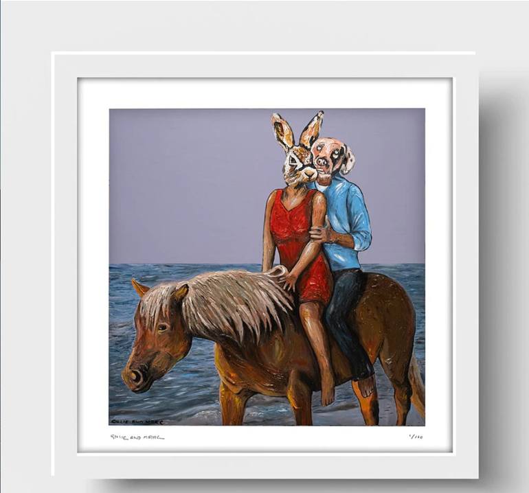Original Expressionism Animal Drawing by Gillie And Marc Schattner