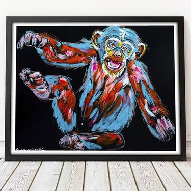 Chuckles, the Chimp Thought that was Very Funny (Limited Edition Print) thumb