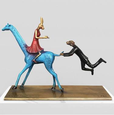Saatchi Art Artist Gillie and Marc Schattner; Sculpture, “They loved a wild adventure everyday of the week (Bronze Sculpture, Miniature)” #art