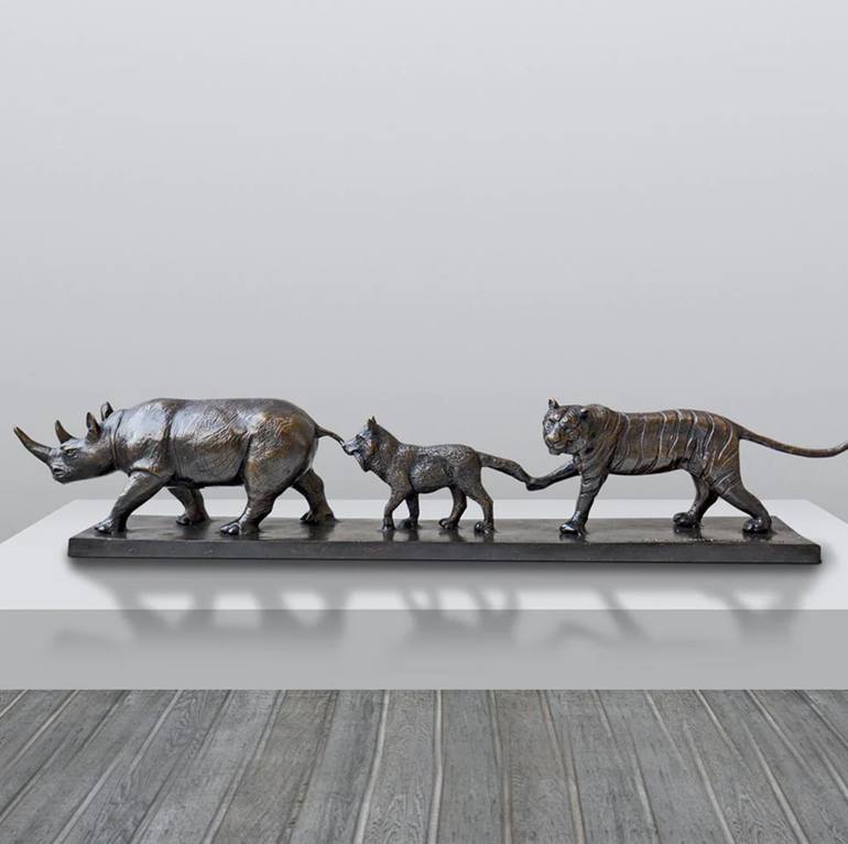 Original Conceptual Animal Sculpture by Gillie And Marc Schattner
