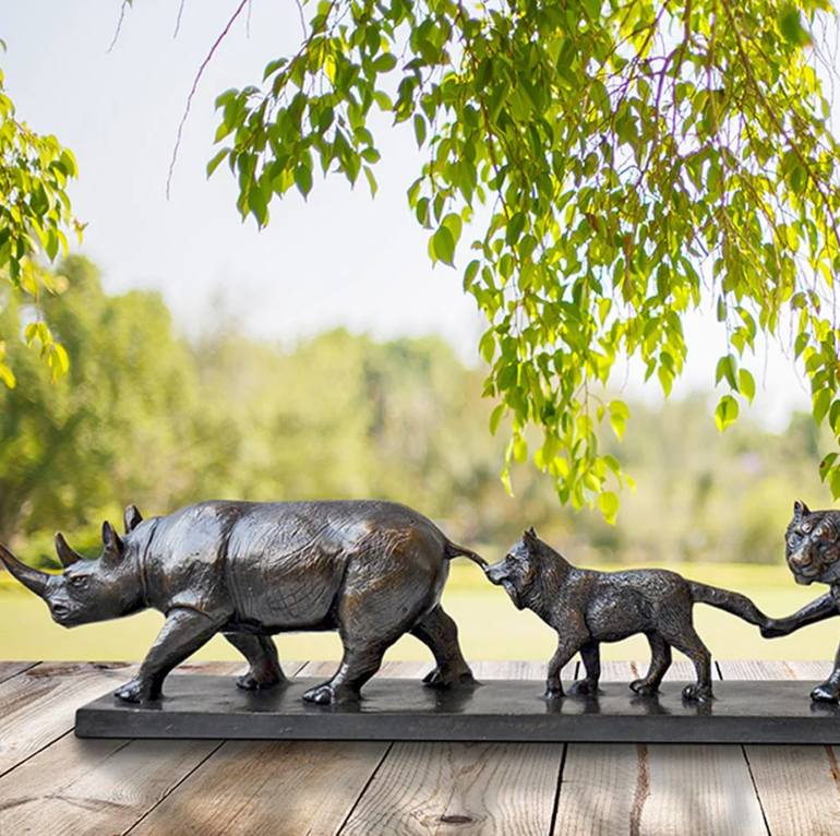 Original Conceptual Animal Sculpture by Gillie And Marc Schattner