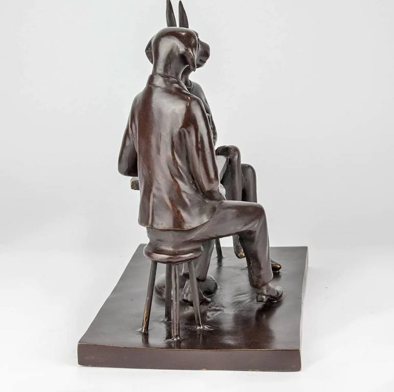 Original Conceptual Love Sculpture by Gillie And Marc Schattner