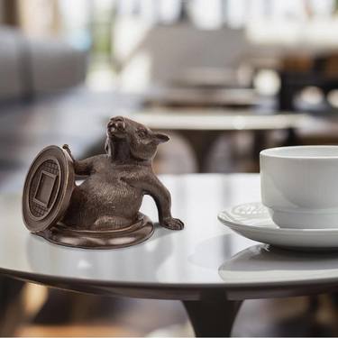 Wombat Comes Into a Better Tomorrow (Bronze Sculpture, Pocket) thumb