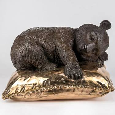 Sleeping Beauty Panda (Bronze Sculpture) thumb
