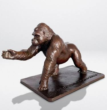 Love the Eastern Lowland Gorilla (Bronze Sculpture) thumb