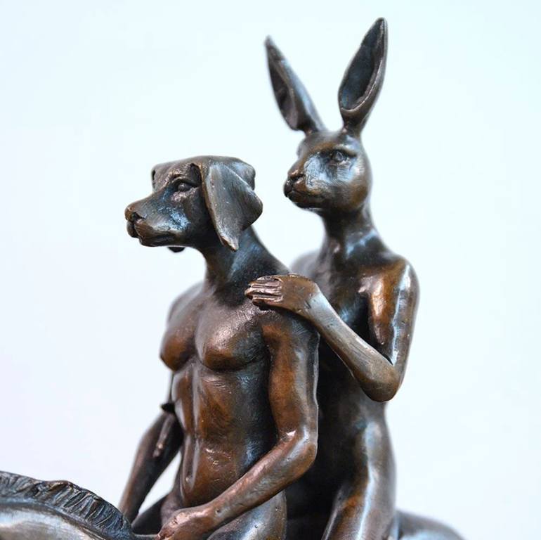 Original Conceptual Animal Sculpture by Gillie And Marc Schattner