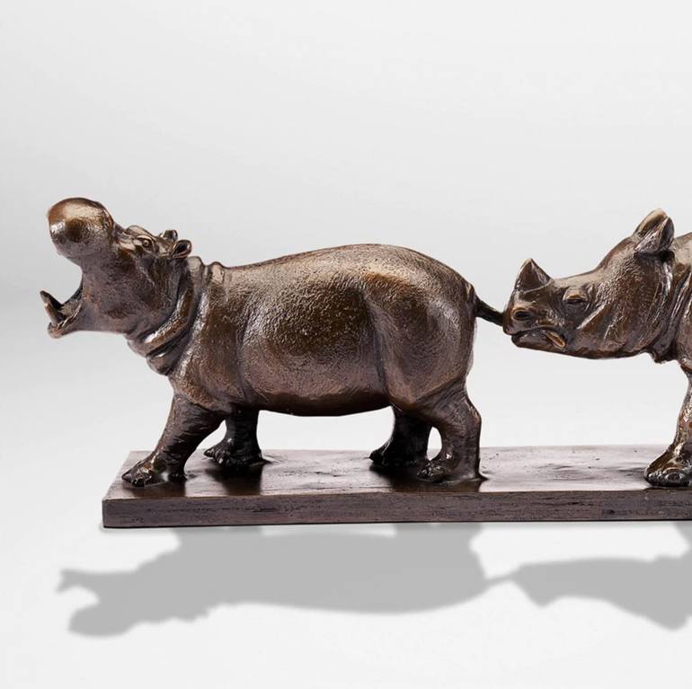 Original Figurative Animal Sculpture by Gillie And Marc Schattner