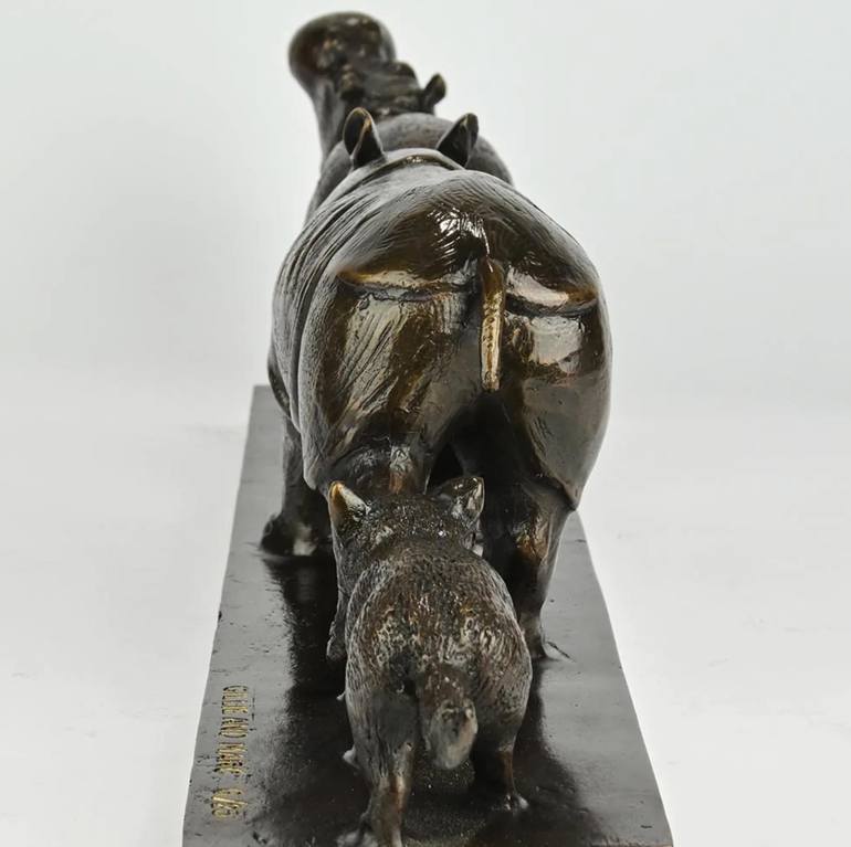 Original Figurative Animal Sculpture by Gillie And Marc Schattner