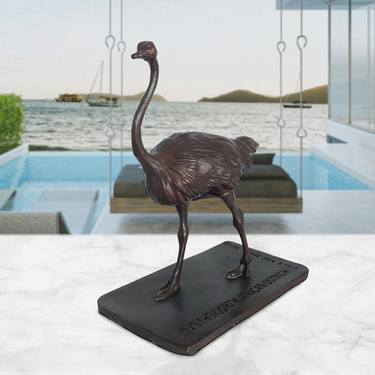 Love the North African Ostrich (Bronze Sculpture) thumb
