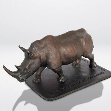 Love the Northern White Rhino (Bronze Sculpture) thumb
