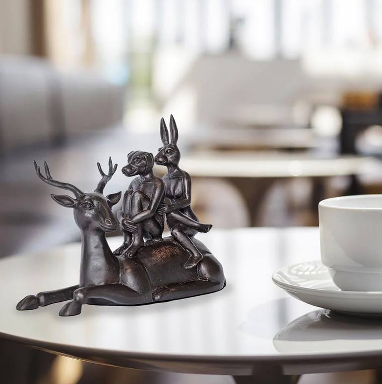 Original Expressionism Animal Sculpture by Gillie And Marc Schattner