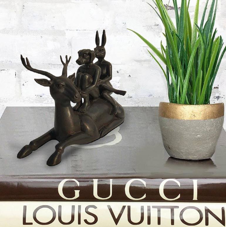Original Expressionism Animal Sculpture by Gillie And Marc Schattner