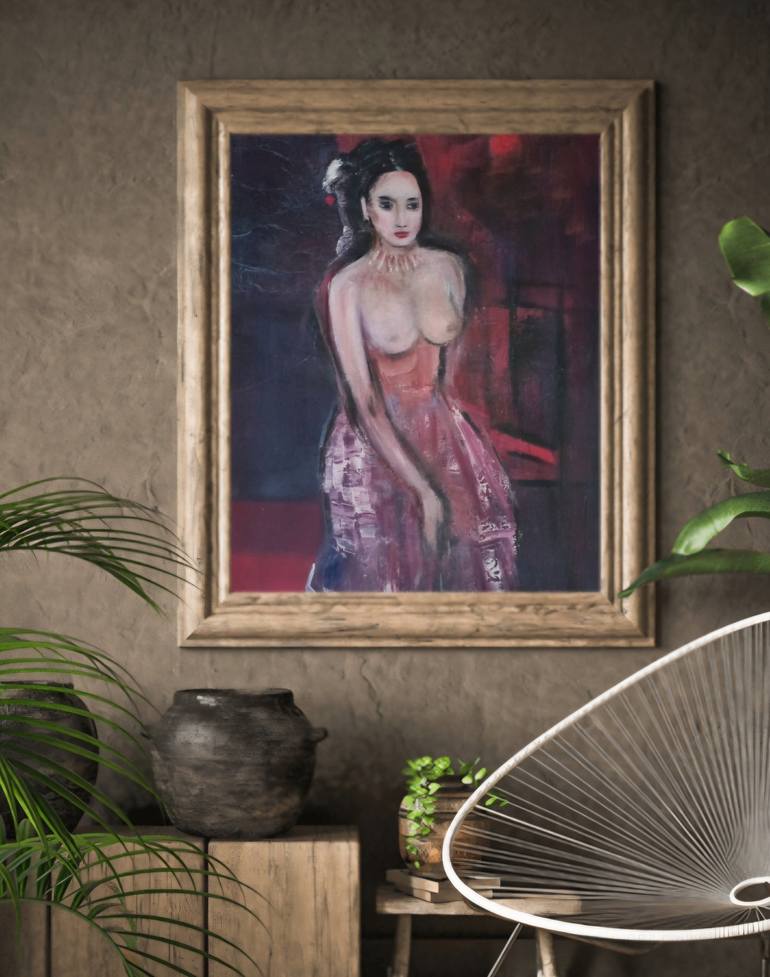 Original Figurative Erotic Painting by Andrea Finck