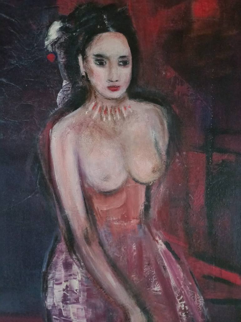 Original Figurative Erotic Painting by Andrea Finck