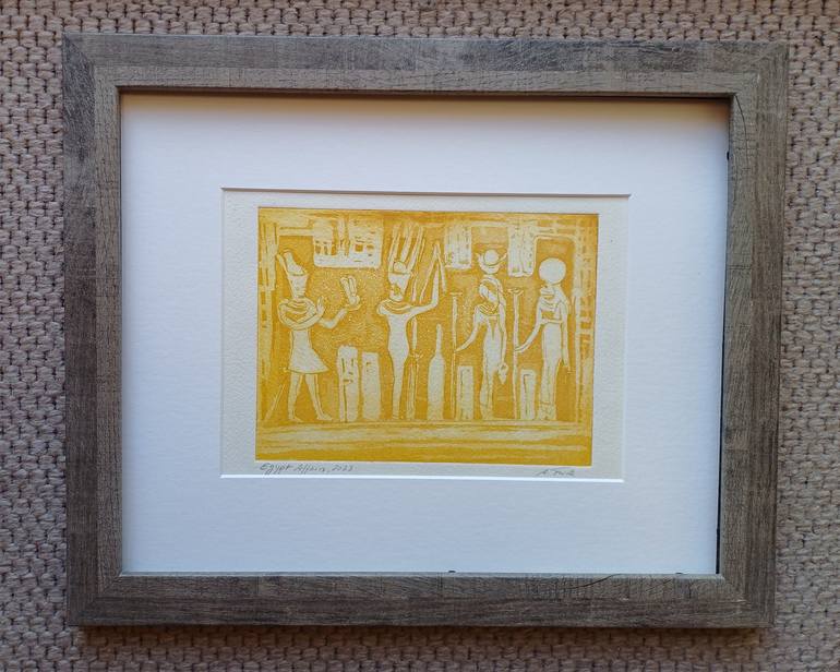 Original Romanticism Classical Mythology Printmaking by Andrea Finck