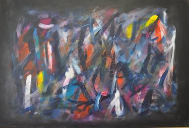 Original Abstract Expressionism Abstract Paintings by Giuseppe Massarelli